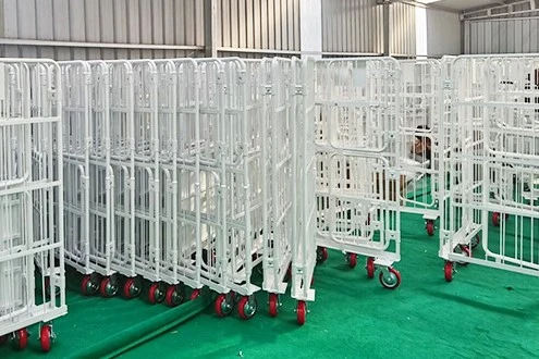 Security Roll Container With Plastic Dolly 1 Security Roll Container With Plastic Dolly 1