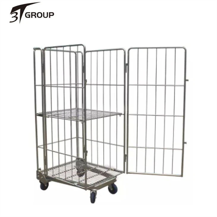 4 Sided Roll Cage Trolley  factory